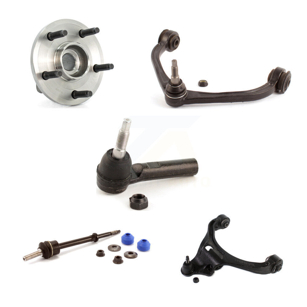 Bearing Lower Upper Arm Outer Tie Rod Link Front Left Kit (5Pc) For Dodge Dakota