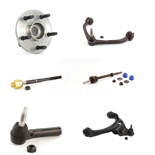 Hub Bearing Lower Upper Control Arm Tie Rod Link Front Right Kit (6Pc) For Dodge