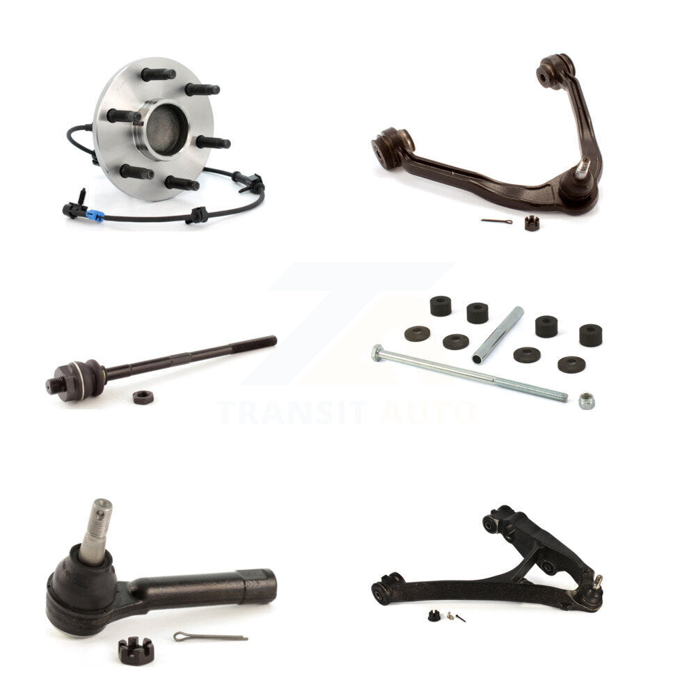 Bearing Lower Upper Control Arm Tie Rod Link Front Right Kit (6Pc) For Chevrolet