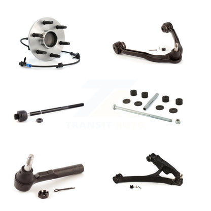 Bearing Lower Upper Arm Tie Rod & Link Front Right Kit (6Pc) For GMC Sierra 1500