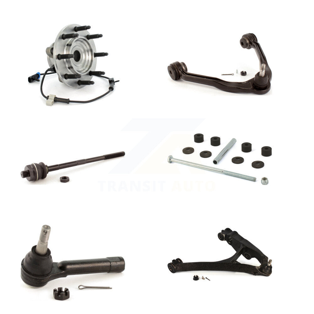 Bearing Lower Upper Control Arm Tie Rod Link Front Right Kit (6Pc) For Chevrolet