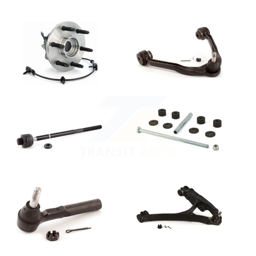 Bearing Lower Upper Control Arm Tie Rod Link Front Right Kit (6Pc) For Chevrolet