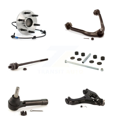 Hub Bearing Lower Upper Arm Tie Rod Link Front Right Kit (6Pc) For Chevrolet GMC