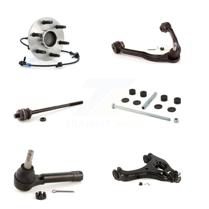 Hub Bearing Lower Upper Arm Tie Rod Link Front Right Kit (6Pc) For Chevrolet GMC