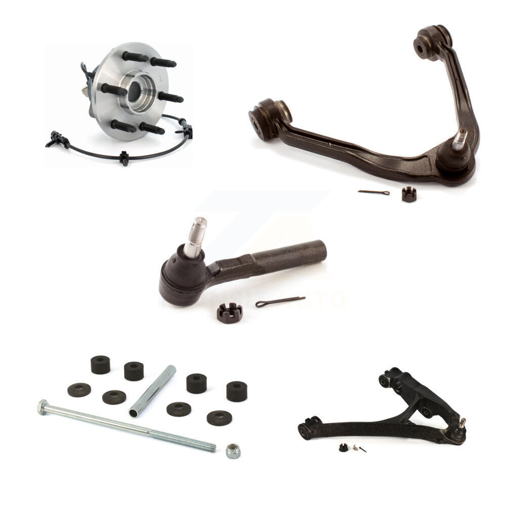 Bearing Lower Upper Control Arm Outer Tie Rod Link Front Right Kit (5Pc) For GMC