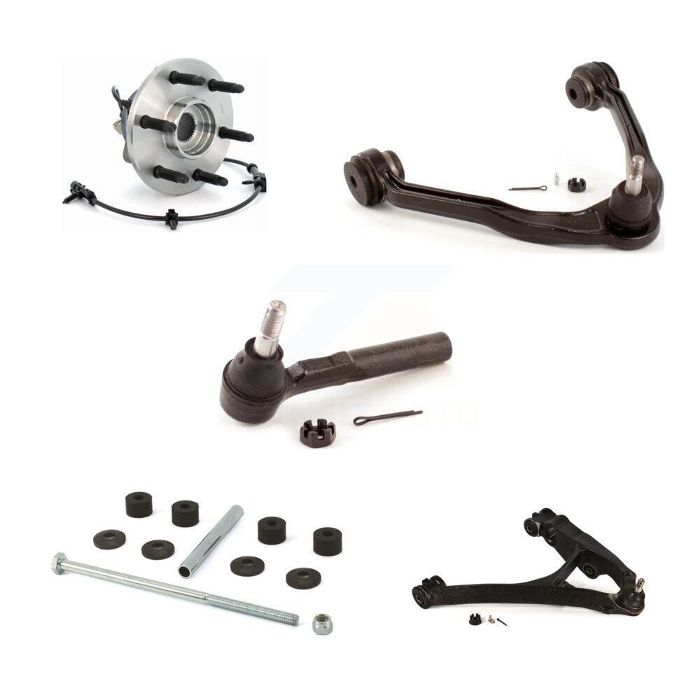 Bearing Lower Upper Control Arm Outer Tie Rod Link Front Right Kit (5Pc) For GMC