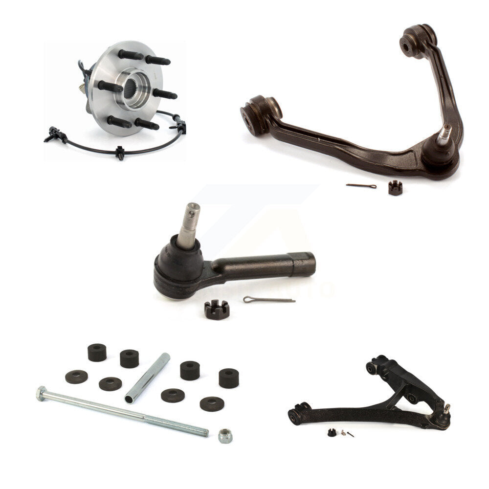 Bearing Lower Upper Control Arm Outer Tie Rod Link Front Right Kit (5Pc) For GMC