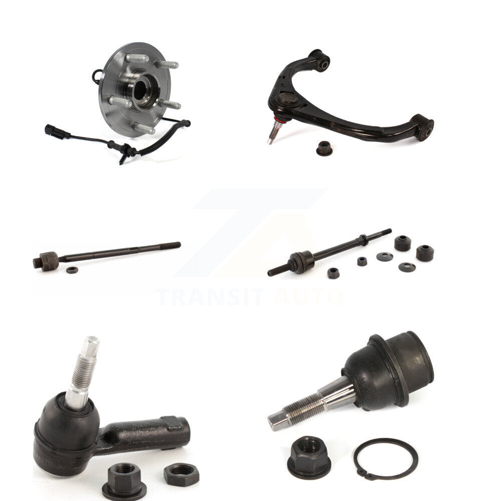 Hub Bearing Upper Control Arm Lower Ball Joint Tie Rod Link Front Right Kit For