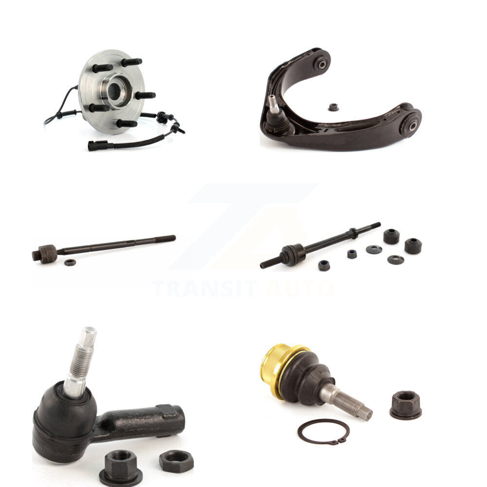Hub Bearing Upper Control Arm Lower Ball Joint Tie Rod Link Front Right Kit For