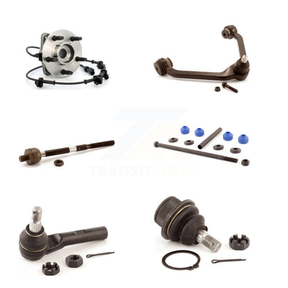 Bearing Upper Arm Lower Ball Joint Tie Rod & Link Front Right Kit (6Pc) For Ford