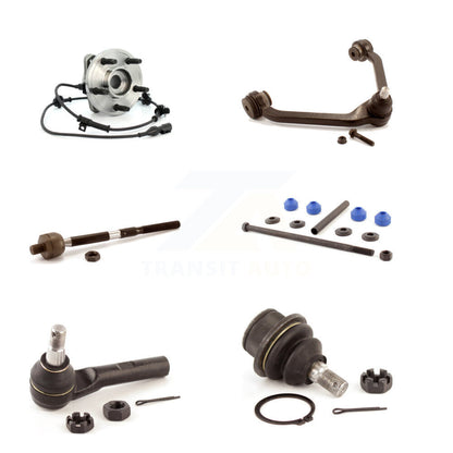 Bearing Upper Arm Lower Ball Joint Tie Rod & Link Front Right Kit (6Pc) For Ford