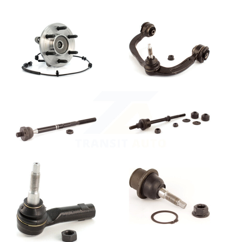 Hub Bearing Upper Control Arm Lower Ball Joint Tie Rod Link Front Right Kit For