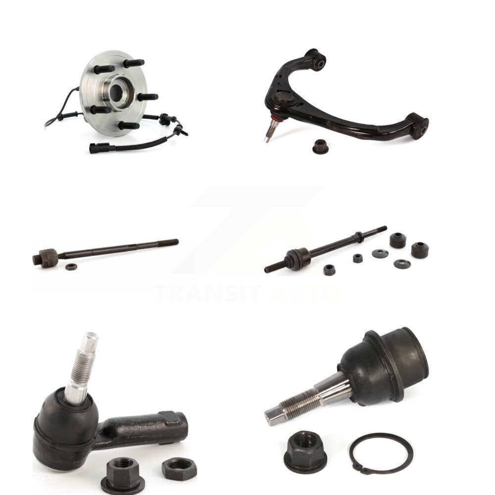 Hub Bearing Upper Control Arm Lower Ball Joint Tie Rod Link Front Right Kit For