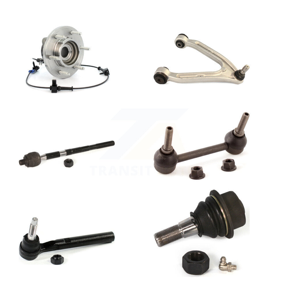 Bearing Upper Arm Lower Ball Joint Tie Rod & Link Front Right Kit For Hummer H3