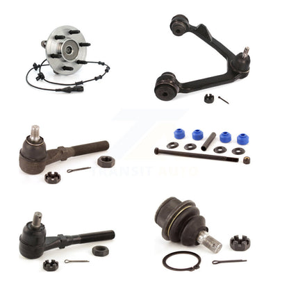 Bearing Upper Arm Lower Ball Joint Tie Rod & Link Front Right Kit (6Pc) For Ford