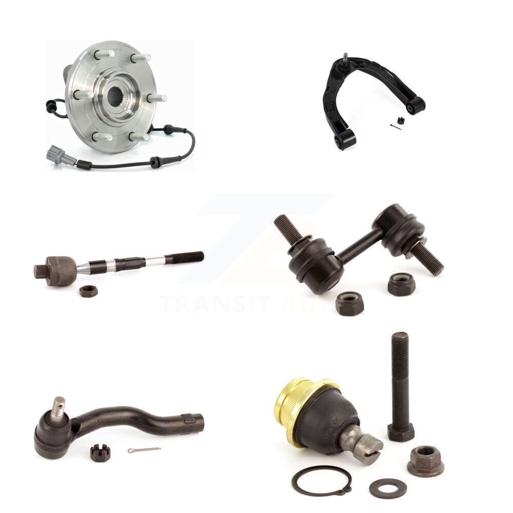 Bearing Upper Control Arm Lower Ball Joint Tie Rod Link Front Right Kit For QX56