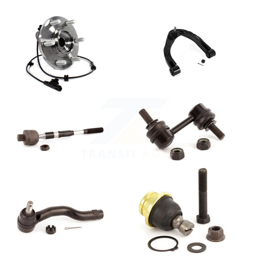 Bearing Upper Arm Lower Ball Joint Tie Rod & Link Front Right Kit (6Pc) For QX80