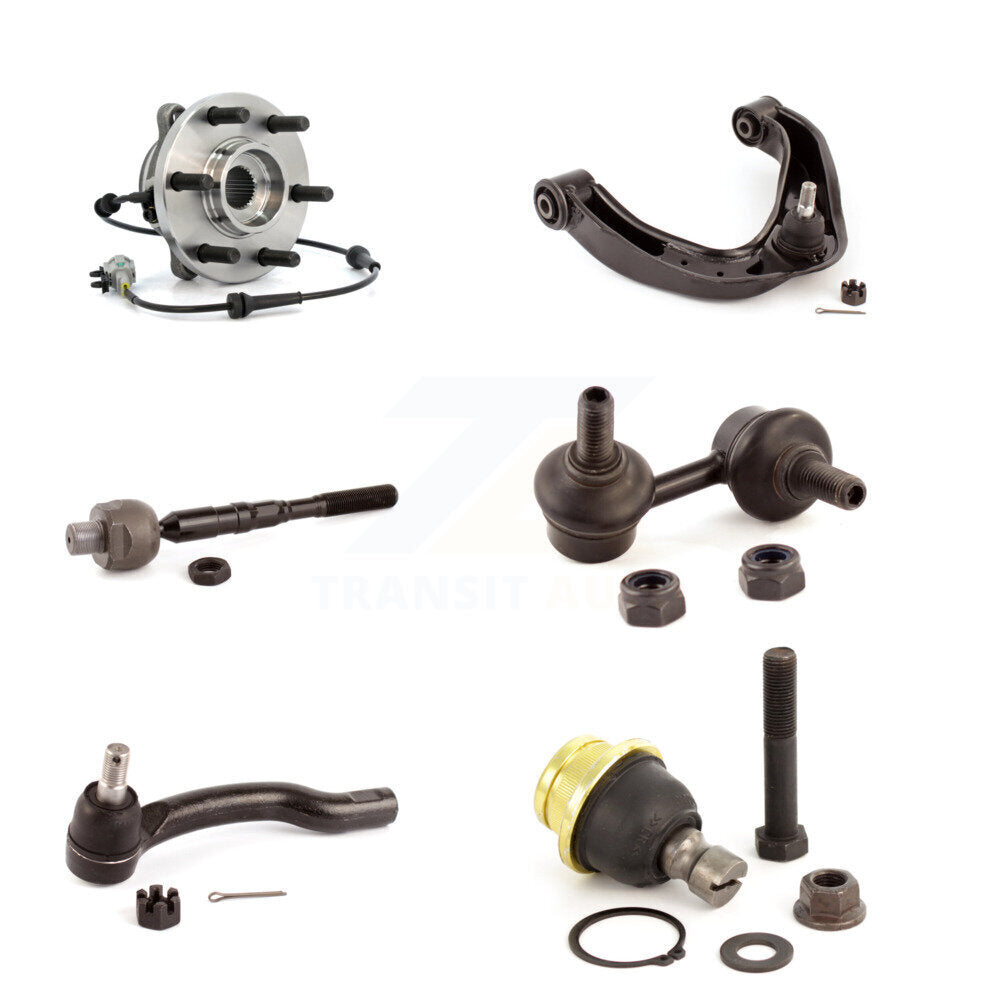 Bearing Upper Control Arm Lower Ball Joint Tie Rod Link Front Right Kit For 4WD