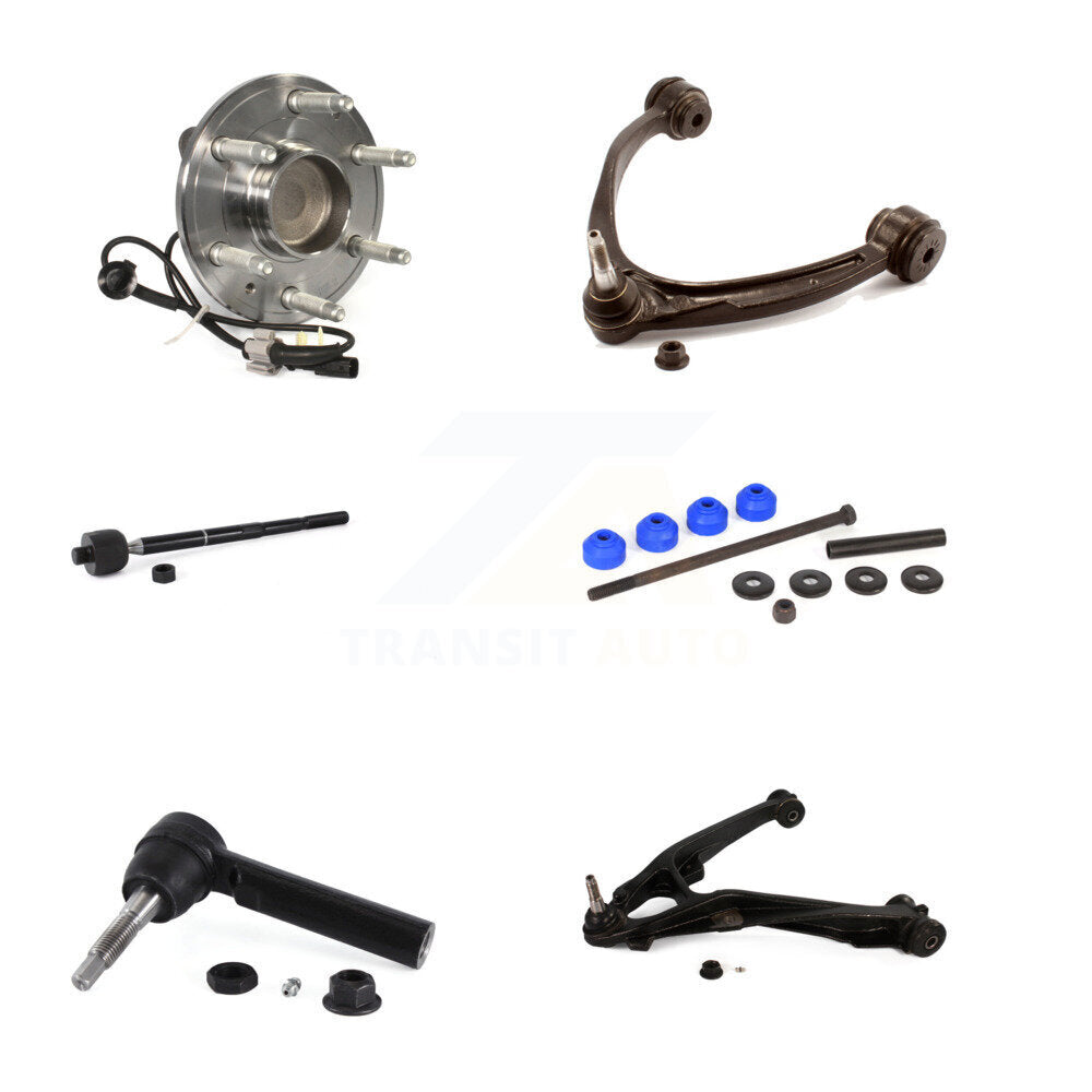 Bearing Lower Upper Control Arm Tie Rod Link Front Right Kit (6Pc) For GMC 1500