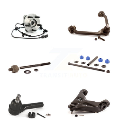 Bearing Lower Upper Control Arm Tie Rod Link Front Right Kit (6Pc) For Ford Trac