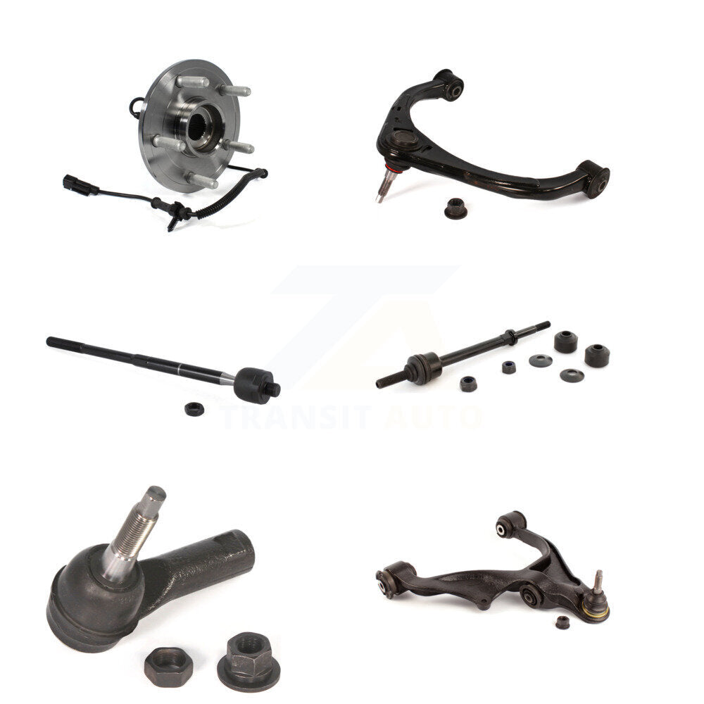 Bearing Lower Upper Control Arm Tie Rod Link Front Right Kit (6Pc) For Ram 1500