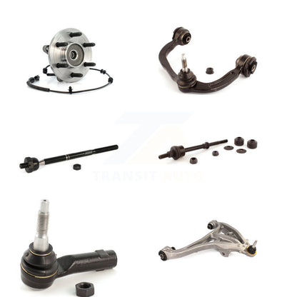 Bearing Lower Upper Control Arm Tie Rod Link Front Right Kit (6Pc) For Ford Mark