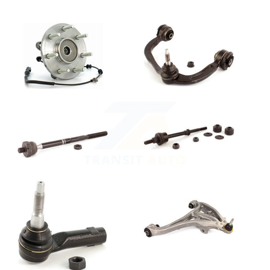 Bearing Lower Upper Control Arm Tie Rod Link Front Right Kit For Ford F-150 4WD