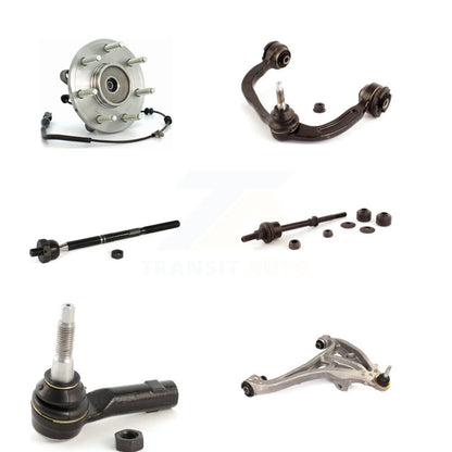 Bearing Lower Upper Control Arm Tie Rod Link Front Right Kit (6Pc) For Ford Mark
