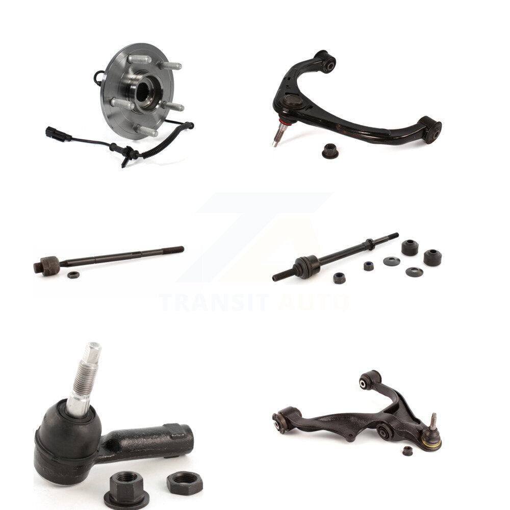 Bearing Lower Upper Control Arm Tie Rod Link Front Right Kit (6Pc) For Ram 1500