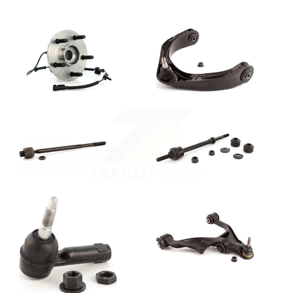 Bearing Lower Upper Arm Tie Rod & Link Front Right Kit (6Pc) For Dodge Ram 1500