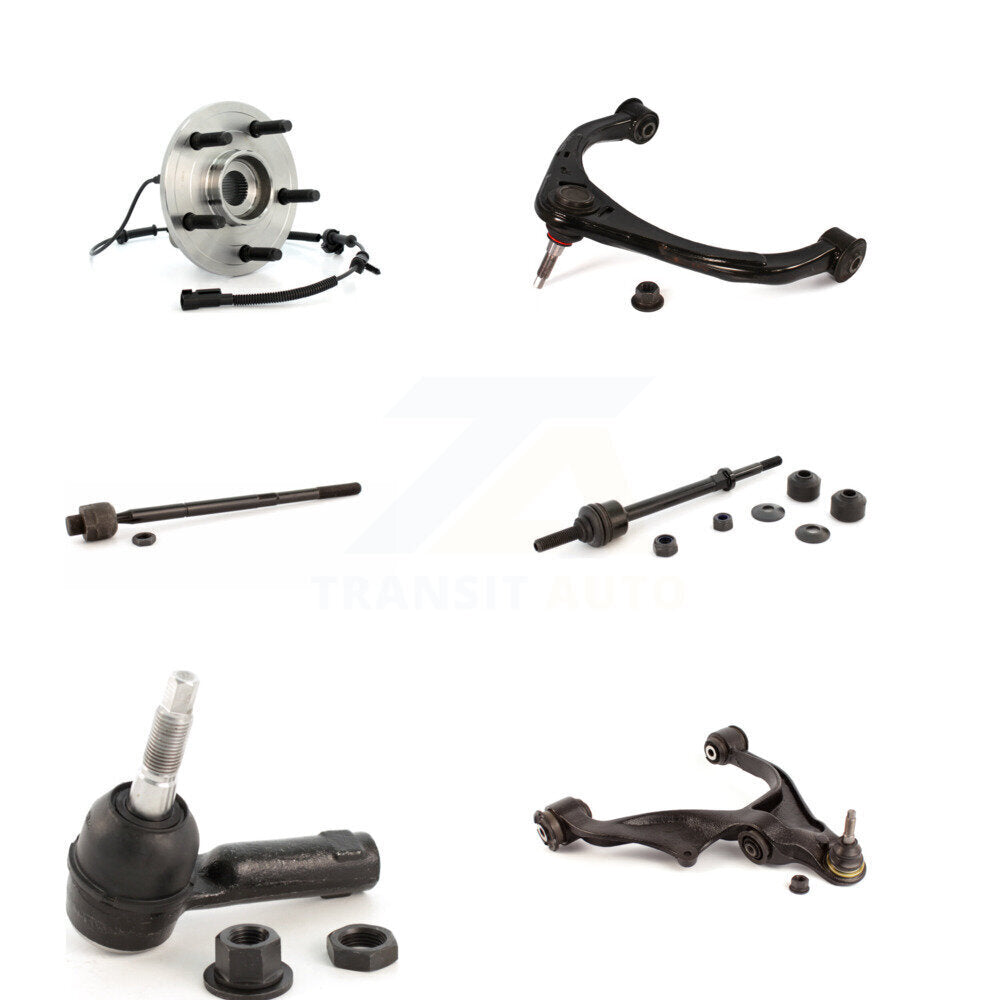 Bearing Lower Upper Arm Tie Rod & Link Front Right Kit (6Pc) For Dodge Ram 1500
