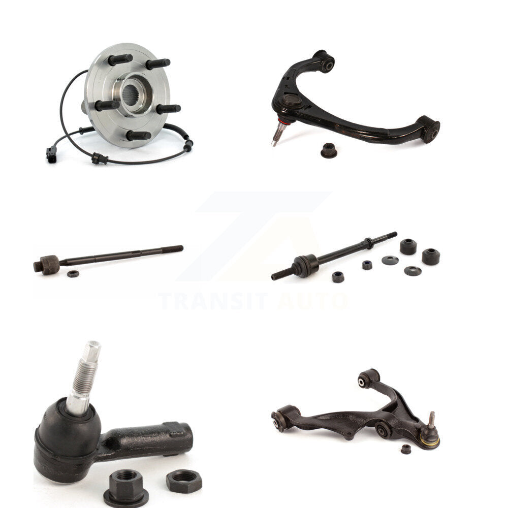 Bearing Lower Upper Control Arm Tie Rod Link Front Right Kit (6Pc) For Ram 1500