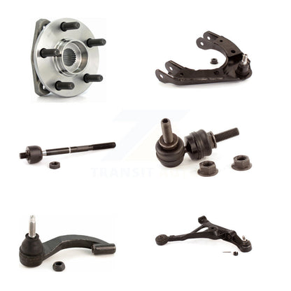 Bearing Lower Upper Control Arm Tie Rod Link Front Right Kit (6Pc) For Chrysler