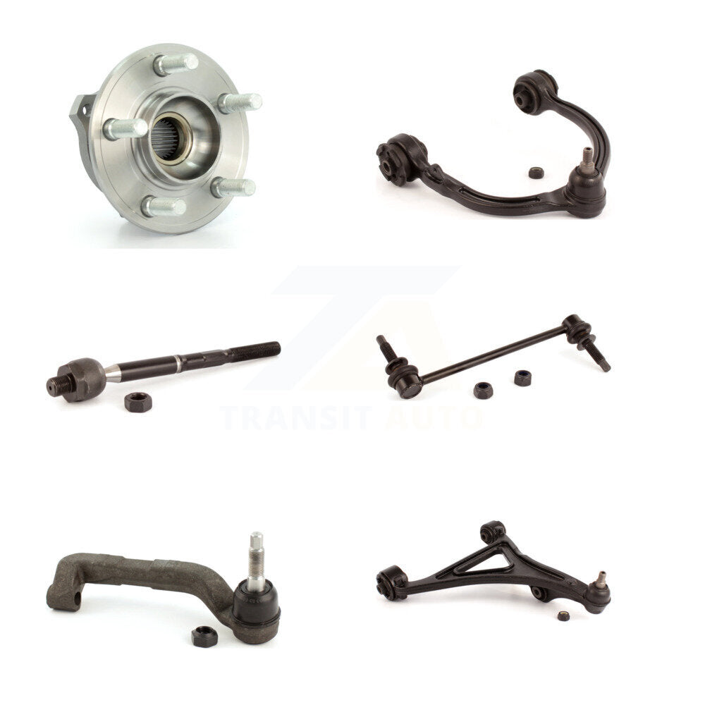 Bearing Lower Upper Control Arm Tie Rod Link Front Right Kit (6Pc) For Chrysler