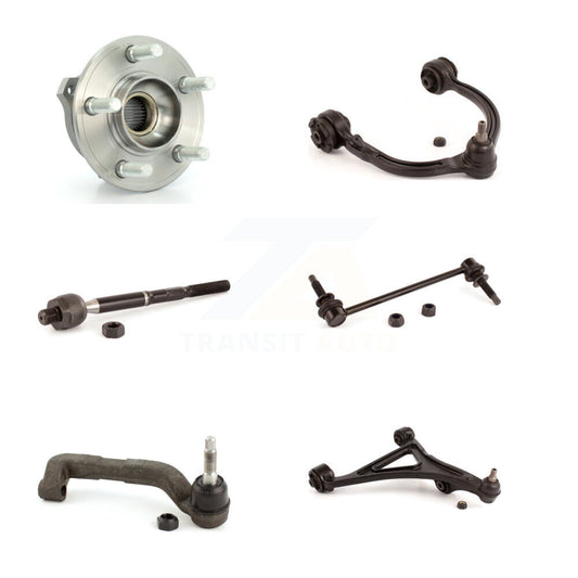 Bearing Lower Upper Control Arm Tie Rod Link Front Right Kit (6Pc) For Chrysler
