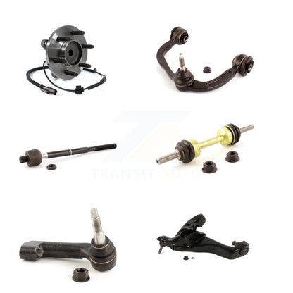Hub Bearing Lower Upper Control Arm Tie Rod Link Front Right Kit (6Pc) For Ford