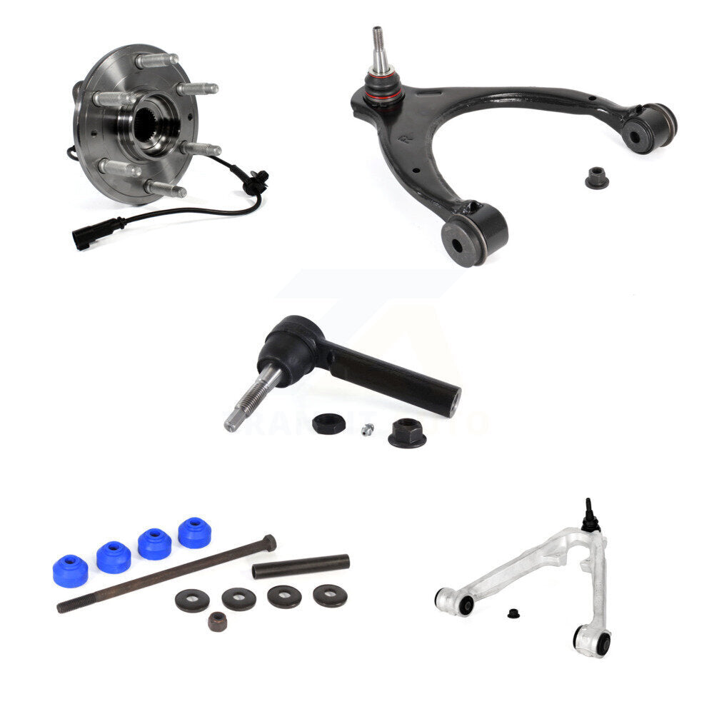 Bearing Lower Upper Control Arm Outer Tie Rod Link Front Right Kit (5Pc) For GMC