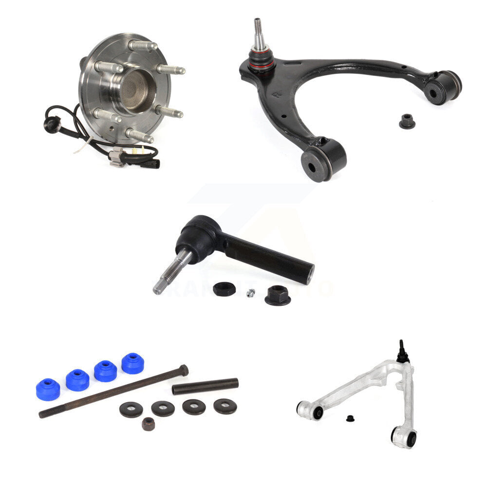 Bearing Lower Upper Control Arm Outer Tie Rod Link Front Right Kit (5Pc) For GMC