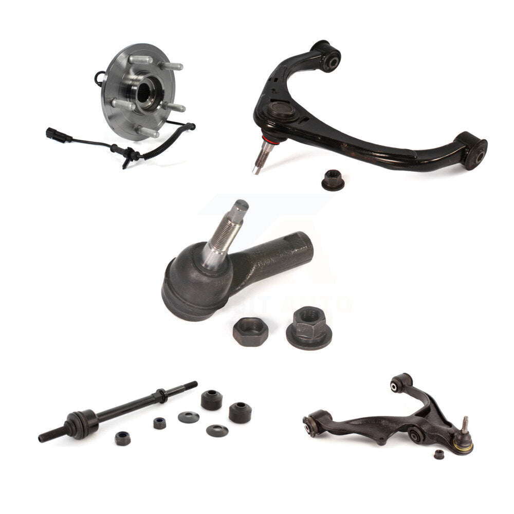 Bearing Lower Upper Control Arm Outer Tie Rod Link Front Right Kit (5Pc) For Ram
