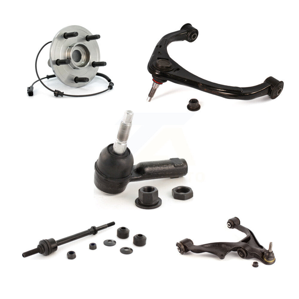 Bearing Lower Upper Control Arm Outer Tie Rod Link Front Right Kit (5Pc) For Ram