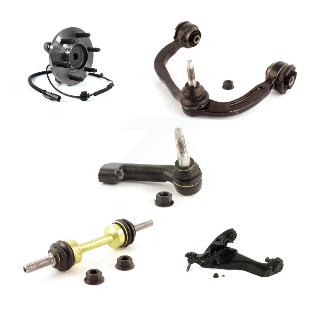 Hub Bearing Lower Upper Control Arm Outer Tie Rod Link Front Right Kit For Ford