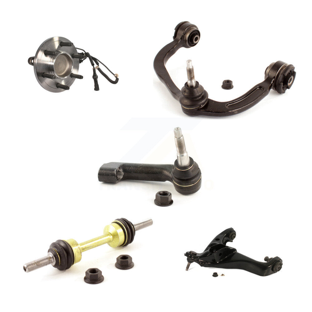 Bearing Lower Upper Control Arm Outer Tie Rod Link Front Right Kit (5Pc) For RWD