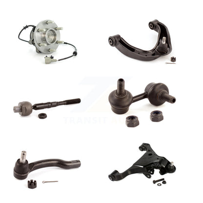 Bearing Lower Upper Control Arm Tie Rod & Link Front Right Kit (6Pc) For Nissan