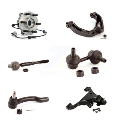 Bearing Lower Upper Control Arm Tie Rod & Link Front Right Kit (6Pc) For Nissan