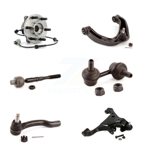 Bearing Lower Upper Control Arm Tie Rod & Link Front Right Kit (6Pc) For Nissan