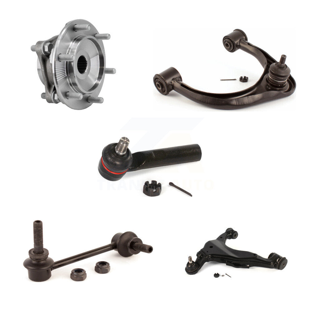 Bearing Lower Upper Control Arm Outer Tie Rod Link Front Right Kit (5Pc) For FJ