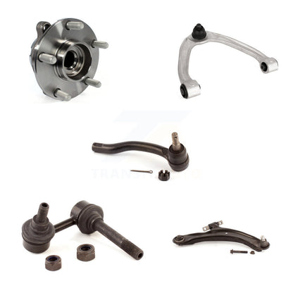 Bearing Lower Upper Control Arm with BJ Outer Tie Rod & Link Front Right Kit For