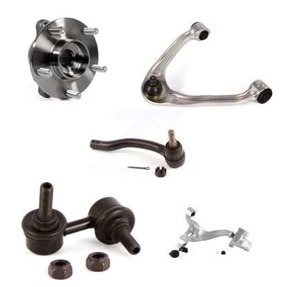 Bearing Lower Upper Arm Outer Tie Rod & Link Front Right Kit (5Pc) For INFINITI