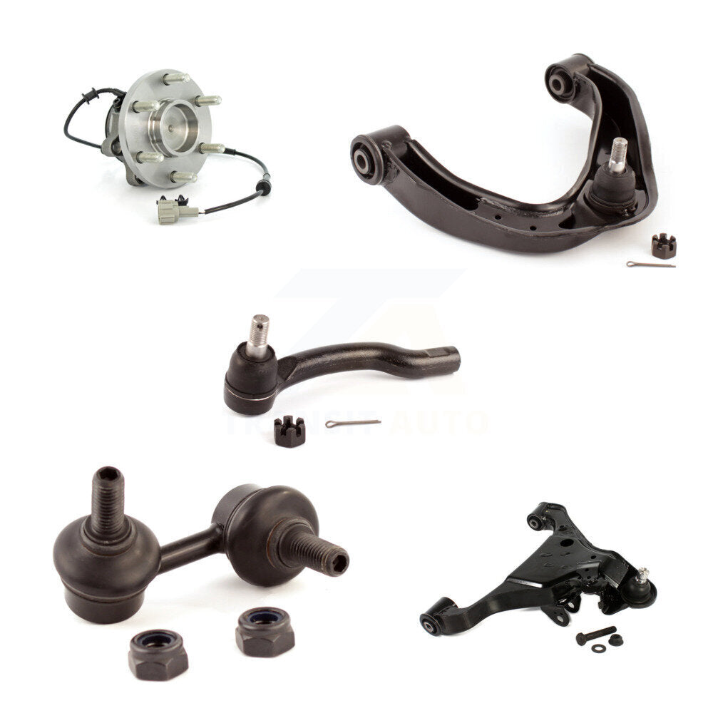 Bearing Lower Upper Control Arm Outer Tie Rod Link Front Right Kit (5Pc) For RWD