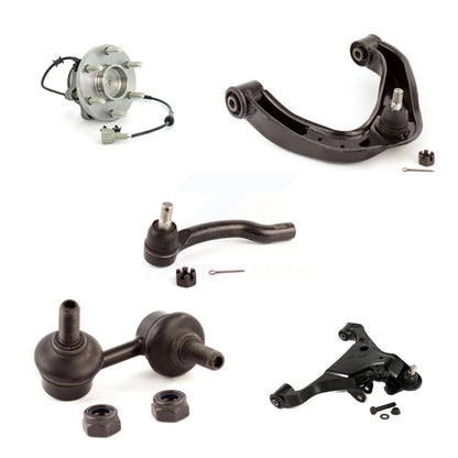 Bearing Lower Upper Control Arm Outer Tie Rod Link Front Right Kit (5Pc) For RWD
